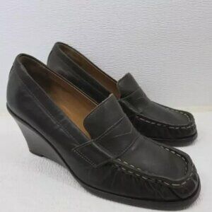 Kors Michael Kors Strap Leather Wedges Heels Women's Footwear Shoes Pumps Sz 7.5